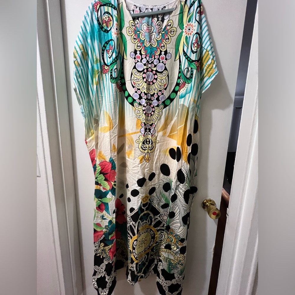 Vibrant Multicolor Women's Maxi Dress